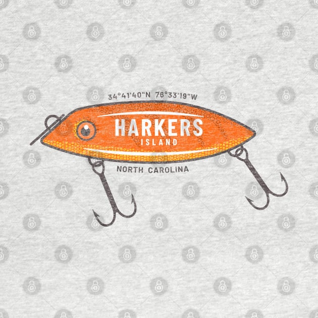 Harkers Island Summertime Vacationing Fishing Lure by Contentarama